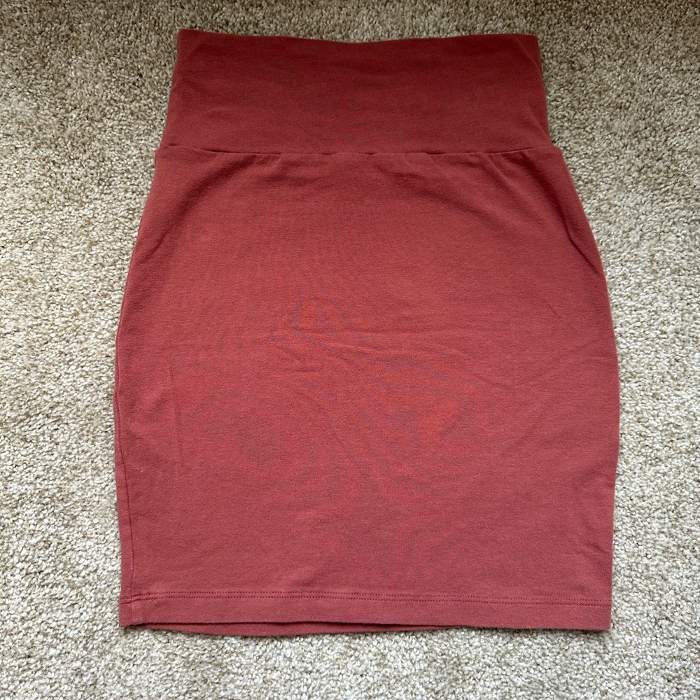 Women’s orange pencil skirt XS